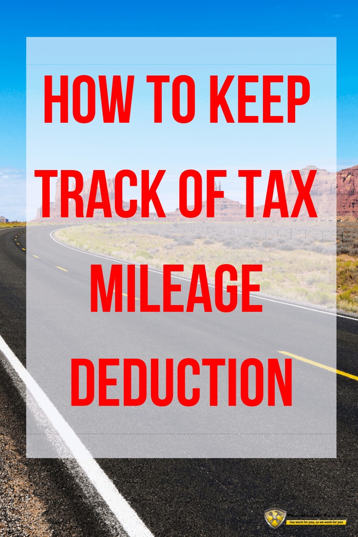 How to keep track of tax mileage deduction with highway road. #taxtips