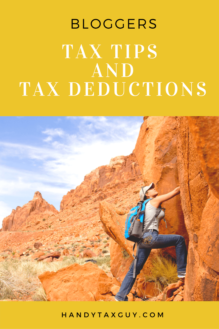 Tax tips and tax deductions for bloggers. #taxtips