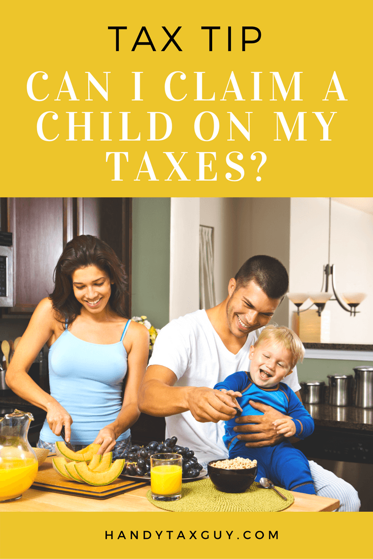 Claiming a child as dependent on taxes.