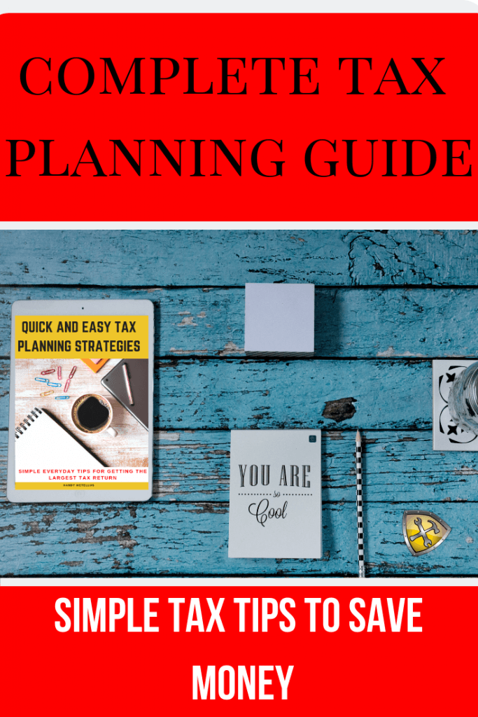 Tax Planning Tips and Guide for ipad on table. #taxes #taxplanning