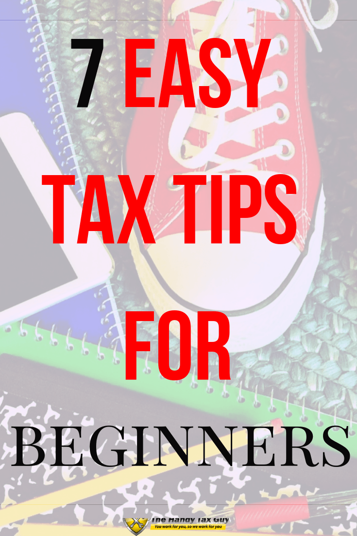 Top Tax Tips for beginners. Use the computer or phone to save on taxes. #taxtips