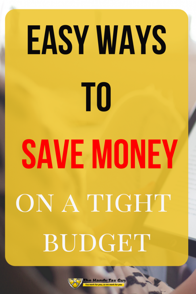 Easy ways to save money on a tight budget. #savemoney