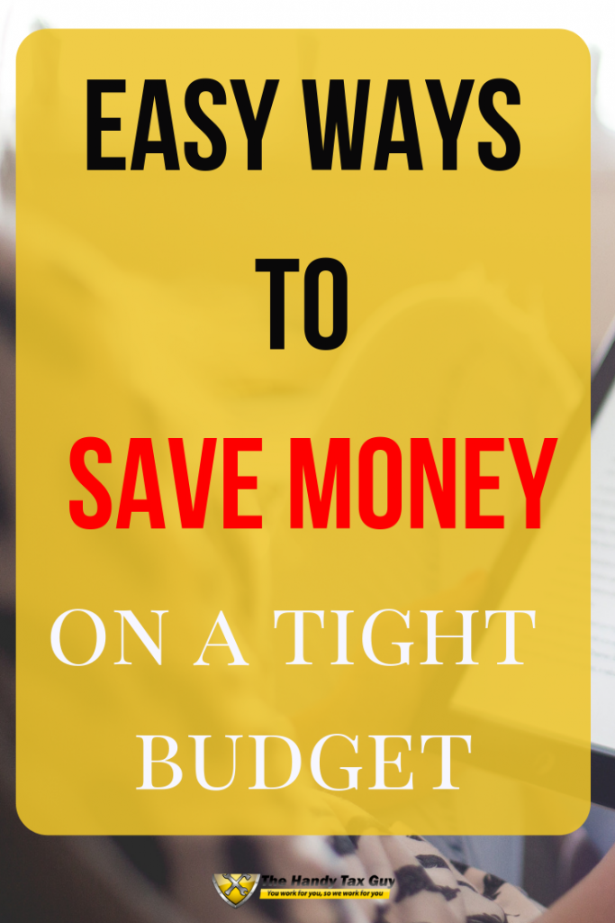 Easy ways to save money on a tight budget. #savemoney 