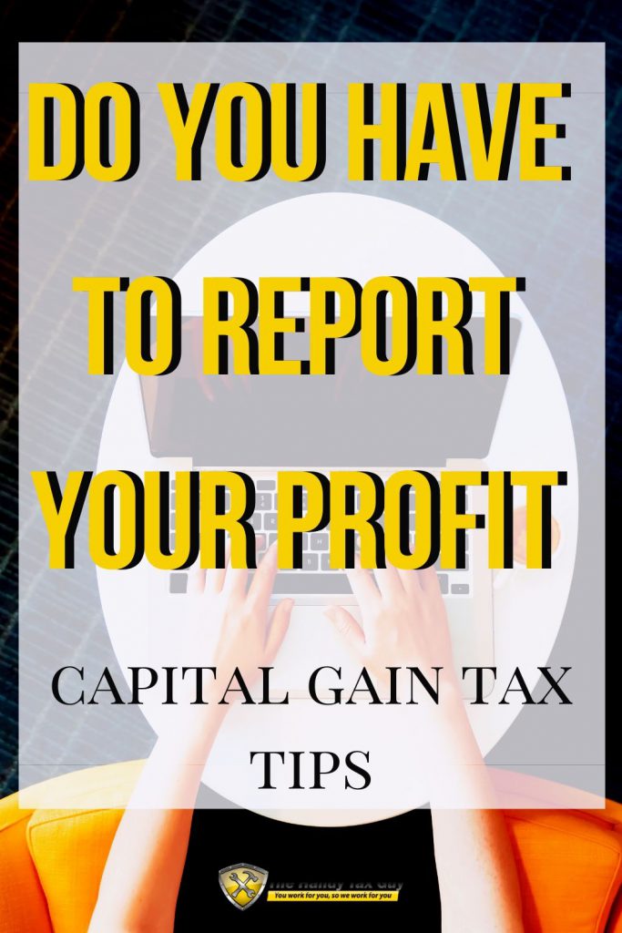 Do you have to report capital gains on your taxes IRS Form 8949