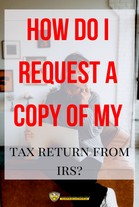 How do I request tax return from IRS using Form 4506 T with lady on computer