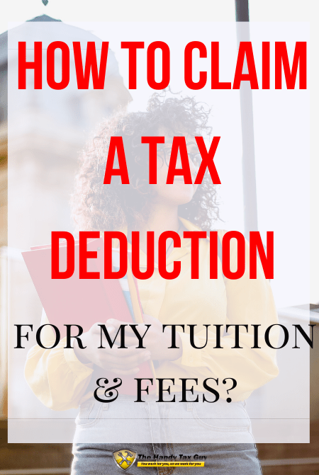 How to claim a tax deduction for college tuition with IRS form 8917 with woman in front of class