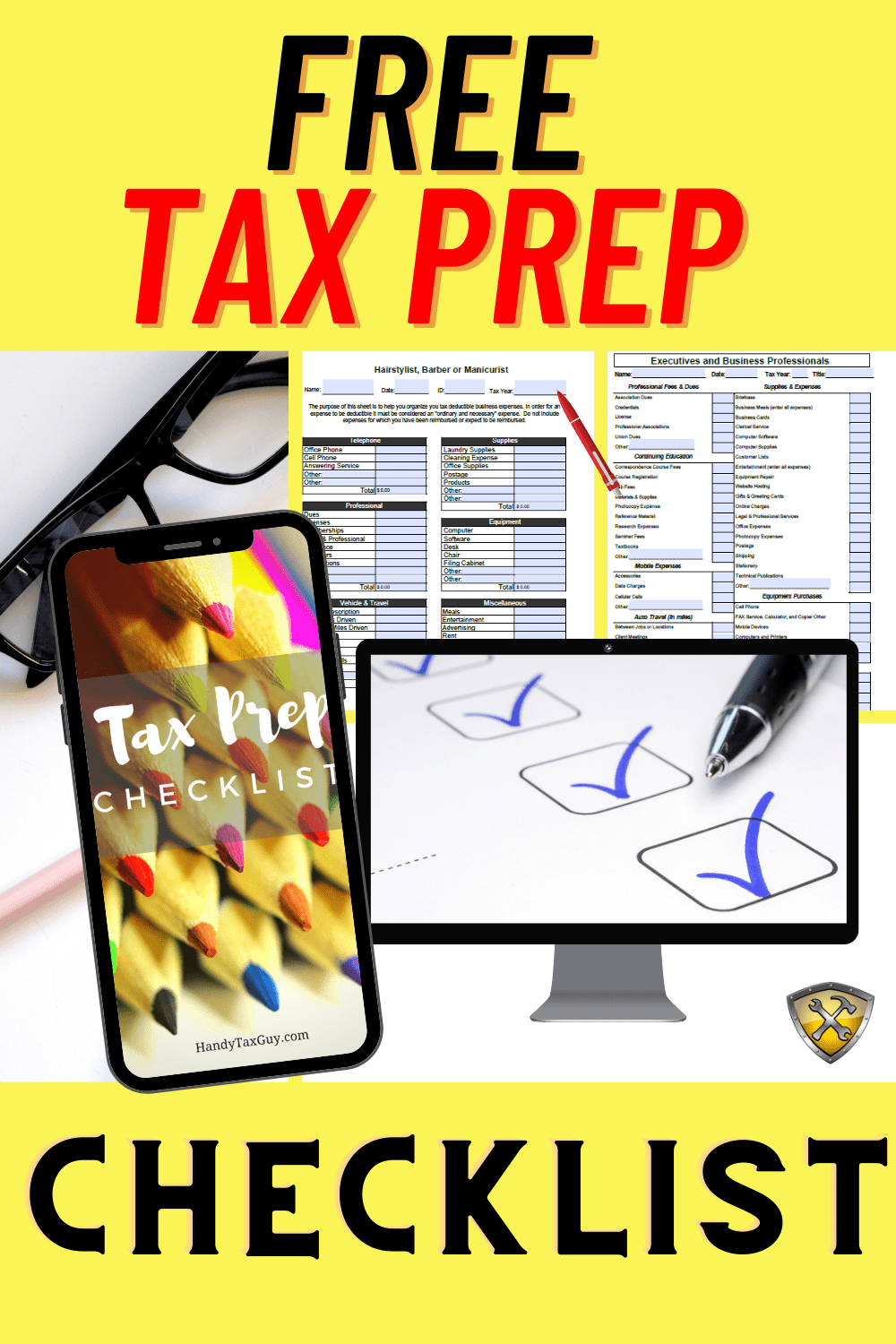 Free Tax Preparation Checklist for 2022 The Handy Tax Guy